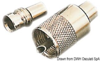Osculati 29.903.10 Spina Connessione Vhf Con Riduzione basi ed accessori per antenne vhf e radar