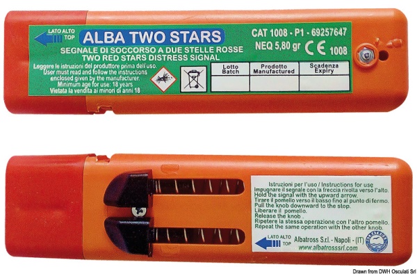 Osculati 30.118.00 Segnale Di Soccorso 2 Stelle Alba (Articolo Soggetto A Eco-Contributo Co.Ge.Pir) razzi e segnali di soccorso