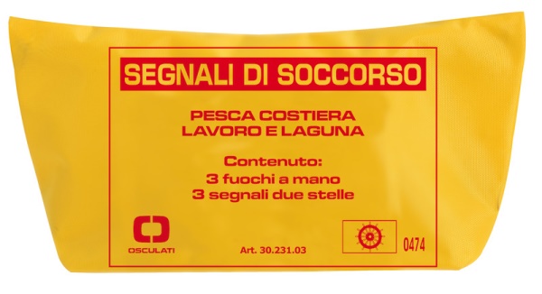 Osculati 30.231.03 Kit Soccorso Pesca Costiera/Lavoro E Laguna (Articolo Soggetto A Eco-Contributo Co.Ge.Pir) razzi e segnali di soccorso