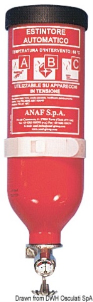 Osculati 31.515.01 Estintore Automatico 1 Kg A Pioggia impianti antincendio