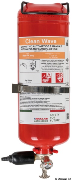 Osculati 31.520.13 Estintore Easy Fire Con Pressostato 3 Kg impianti antincendio