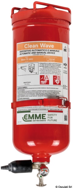 Osculati 31.520.16 Estintore Easy Fire Con Pressostato 6 Kg impianti antincendio