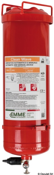 Osculati 31.520.22 Estintore Easy Fire Con Pressostato 12 Kg impianti antincendio
