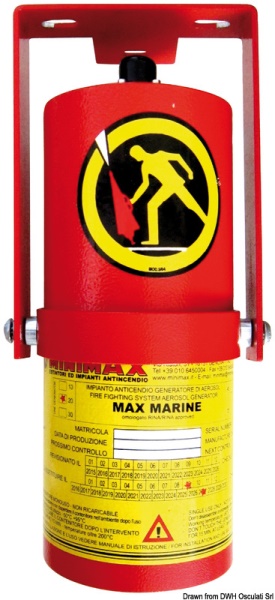 Osculati 31.602.00 Max Marine 20 impianto estinzione incendio ad aerosol approvato rina