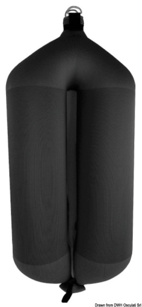 Osculati 33.303.05 Parabordo Fendertex - T124 Black parabordi