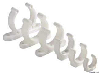 Osculati 34.354.01 Clip Bianca Plastica Pesante 40 Mm ganci e clip porta remi ed usi vari