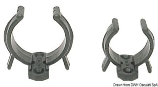 Osculati 34.355.28 Clip Nera In Nylon 22/28 Mm ganci e clip porta remi ed usi vari