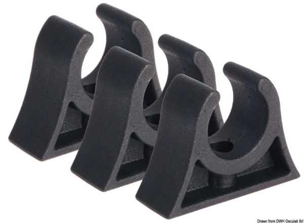 Osculati 34.358.60 Clip Nera Per Tubi 60/65 Mm ganci e clip porta remi ed usi vari