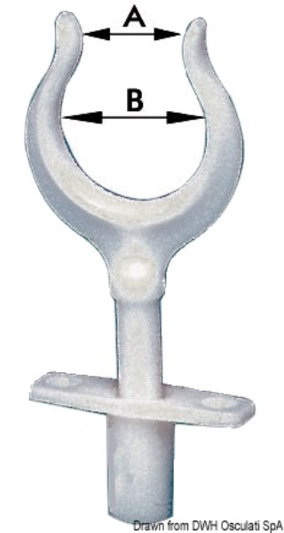 Osculati 34.432.00 Scalmo Nylon 15 X 34 Mm boccole e scalmi