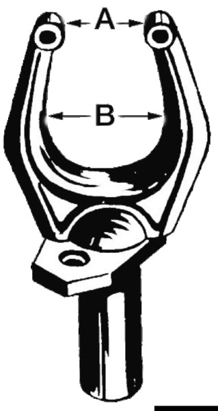 Osculati 34.437.00 Scalmo Nylon Nero 32 X 46 Mm boccole e scalmi