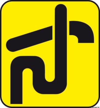 Osculati 35.464.03 Adesivo Waste tabelle segnaletiche