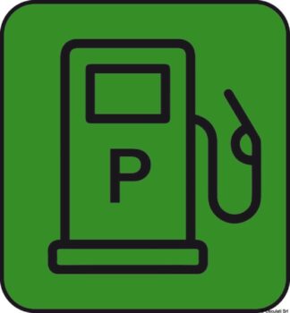 Osculati 35.464.04 Adesivo Carico Benzina (Foglio Da 10 Loghi) 25X27 adesivi di segnalazione pericolo e punti di carico scarico