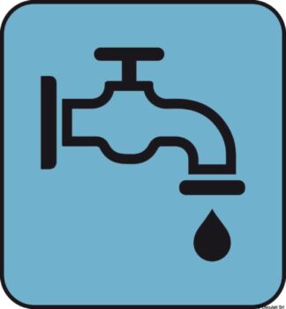 Osculati 35.464.05 Adesivo Carico Acqua (Foglio Da 10 Loghi) 25X27 adesivi di segnalazione pericolo e punti di carico scarico