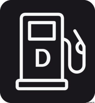 Osculati 35.464.14 Adesivo Carico Diesel (Foglio Da 10 Loghi) 25X27 adesivi di segnalazione pericolo e punti di carico scarico