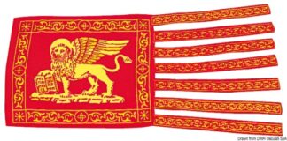 Osculati 35.479.03 Guidone Venezia 30 X 60 Cm bandiere gran pavese e guidoni