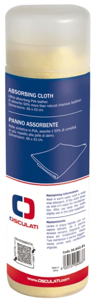 Osculati 36.642.01 Panno Assorbente Pva 66X43 Cm Giallo accessori per la pulizia linea mafrast