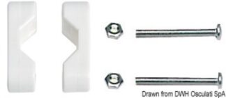 Osculati 37.175.81 Morsetto Nylon 22-25 Mm componenti per il fissaggio spinette morsetti copriviti