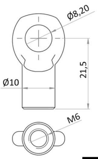 Osculati 38.009.99 Testine In Inox Piatte X 38.009.Xx / 38.010.Xx molle a gas per apertura portelli cofani motore ecc