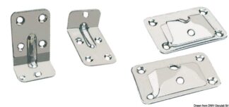 Osculati 38.026.00 Serie Mensole In Acciaio Inox accessori per porte scorrevoli