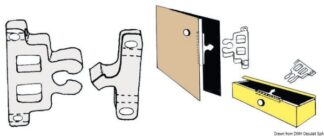 Osculati 38.107.41 Nottolino A Scatto Nylon fermaporte