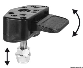 Osculati 38.109.00 Chiusura Verticale A Scomparsa Nera chiusure a leva