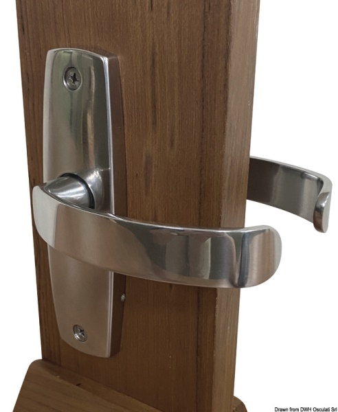 Osculati 38.130.10 Coppia Maniglie Contemporary Per 38.130.00 serrature da incasso in acciaio inox aisi 316 - immagine 2
