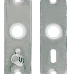 Osculati 38.131.48 Coppia Placche Ottone Cromato serrature per porte