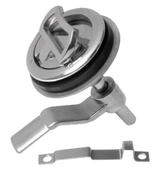 Osculati 38.152.01 Alzapagliolo Inox No Serratura chiusure a tavella lift and turn