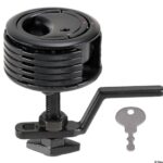 Osculati 38.161.62 Alzapagliolo Eclipse Mk2 60 Mm Con Serr. Nero chiusure a tavella lift and turn