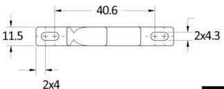 Osculati 38.167.01 Chiusura A Spinta Con Gancio Grabber 40,6 Mm Nero chiusura a spinta con gancio grabber