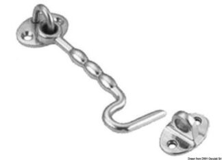 Osculati 38.173.10 Gancio Inox Mm.100 Tipo Usa fermaporte
