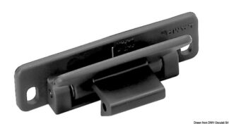 Osculati 38.191.12 Scrocco A Leva A Scatto Nero scrocchi per antina