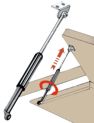 Osculati 38.191.60 Compasso Telescopico 220X480 compassi e braccetti per gavoni