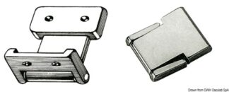 Osculati 38.196.00 Cerniera Flush Deck 34X28 cerniere in ottone