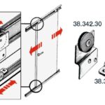 Osculati 38.342.70 Carrello Coulisse 38X15 accessori per porte scorrevoli