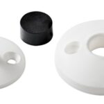 Osculati 38.422.88 Fermasportelli Nylon+Gomma, Bianco fermaporte