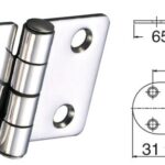 Osculati 38.441.69 Cerniera Inox 65X40 Mm cerniere spessore 2 mm