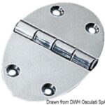 Osculati 38.450.53 Cerniera 78X56mm 3Mm Viti cerniere ovali