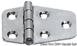 Osculati 38.491.30 Cerniera Inox 51X27 Mm cerniere spessore 17 mm