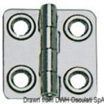 Osculati 38.829.02 Cerniera Inox Mm 44X46 cerniere spessore 15 mm