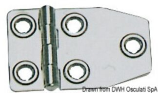 Osculati 38.829.03 Cerniera Inox Mm 73X46 cerniere spessore 15 mm