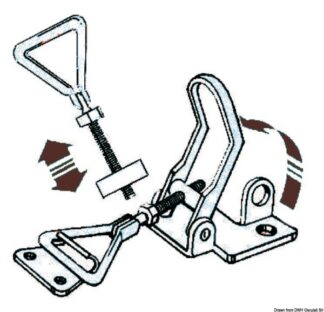 Osculati 38.904.11 Chiusura A Leva Inox 123/137 chiusure a leva