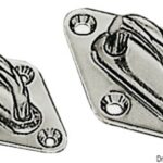 Osculati 39.132.08 Basetta Inox 50X80 Mm anelli e golfari