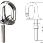 Osculati 39.147.00 Gancio Sci Inox anelli e golfari