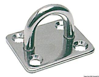 Osculati 39.320.10 Piastrina Inox Filo Mm 10 anelli e golfari