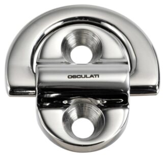 Osculati 39.870.00 Pad Eye 45X45 Mm Anello 6 Mm (2 Fori) Carico Di Rottura 1800 Kg anelli e golfari