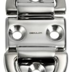 Osculati 39.871.03 Pad Eye 75X126 Mm Doppio Anello 10 Mm Bl 12000 Kg anelli e golfari