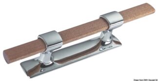 Osculati 40.115.21 Bitta Ottone Cromato E Legno Mm 210 bitte passacavi maniglie in ottone cromato