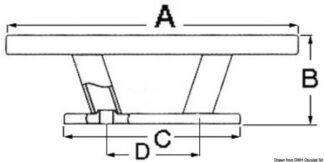 Osculati 40.137.01 Bitta Inox Nordik 150 Mm bitte in acciaio inox aisi 316