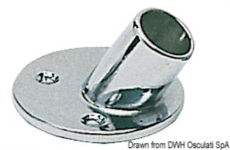 Osculati 41.010.00 Supporto Pulpito 60° 22 Mm basi e raccordi pulpito in ottone cromato